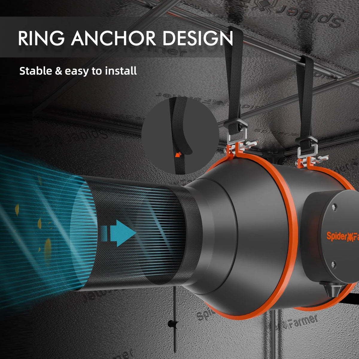2025 Spider Farmer 2��x2�� Smart Complete Grow Tent KitحSF1000 301H EVO Full Spectrum LED Grow Lightح4�� Ventilation System with Speed ح Controller With RJ12 portح6�� Clip on fan