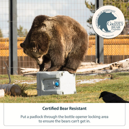Lifetime 77 qt Bear-Resistant Camping Cooler, Premium High Performance, Ice Retention, Hard Cooler, 96 Can Capacity, Light Gray (90903)