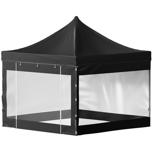 BENTISM 10' x 10' Instant Pop Up Gazebo Tent, Adjustable Height with UV Resistant
