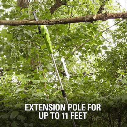 Greenworks 80V 10" Cordless Battery Pole Saw with 2.0Ah Battery & Rapid Charger