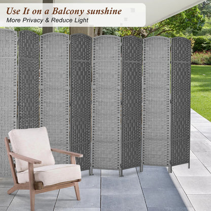3-Panel Room Divider, 6 ft Office Partition Walls Wood Divider Folding Portable Privacy Screen, Room Dividers and Folding Privacy Screens for Home, Room Separator Wall Dividers,Black