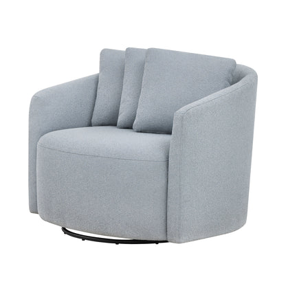 Beautiful Drew Accent Chair by Drew Barrymore, Cream Boucle