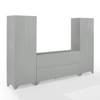 Crosley Tara 3 Piece Sideboard And Pantry Set