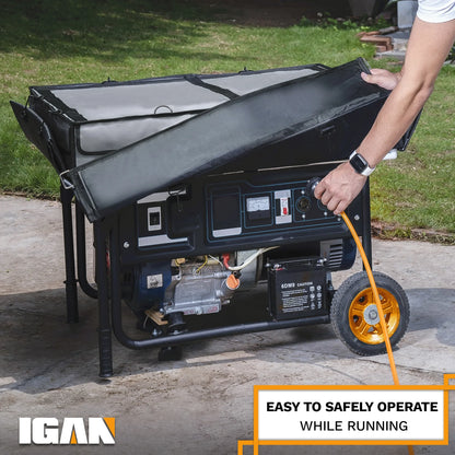 IGAN Generator Tent Waterproof Portable Cover for 3500�C12000 Watt 9,2 lb. Black