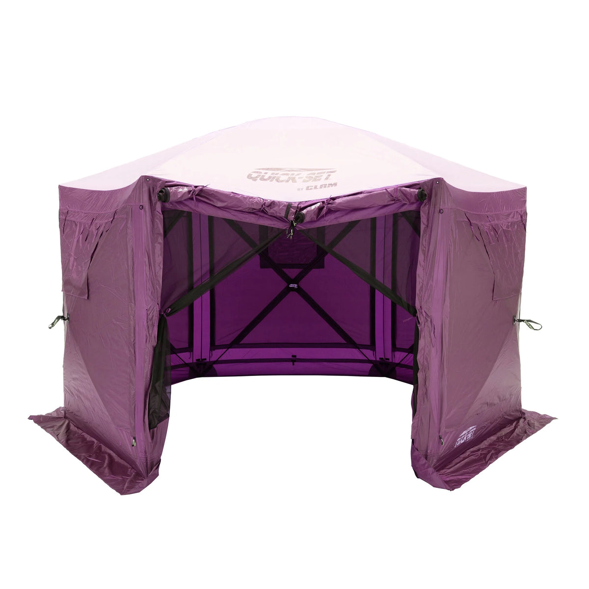 CLAM Quick-Set Pavilion 12.5 x 12.5' Portable Outdoor Canopy Shelter, Green