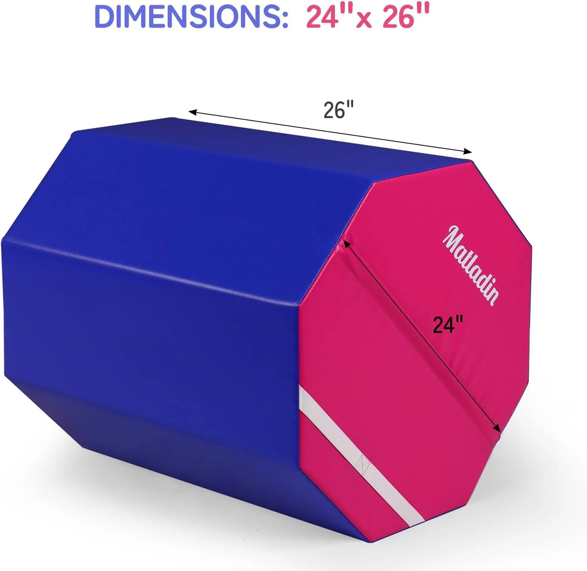 Matladin Octagon Gymnastics Skill Shapes, PVC Pink, 9.7 lb