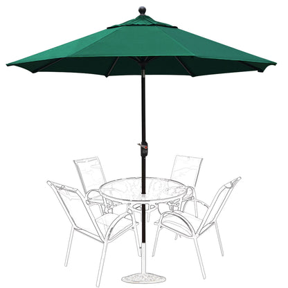 EliteShade 9Ft Market Umbrella Patio Outdoor Table Umbrella��Teal��