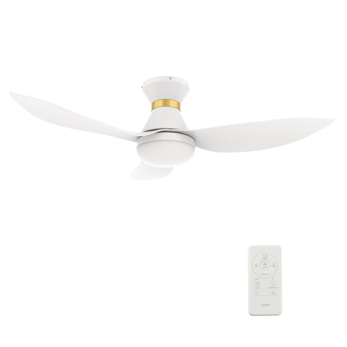 Smaair 45" Smart Ceiling Fan with Remote and Dim Light for Indoor and Outdoor