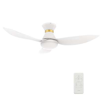 Smaair 45" Smart Ceiling Fan with Remote and Dim Light for Indoor and Outdoor