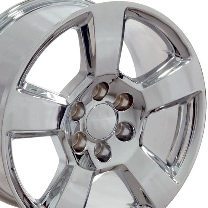 20 inch Rim fits Chevrolet Silverado 1500 1999-2022 Chrome Wheel Direct Fit