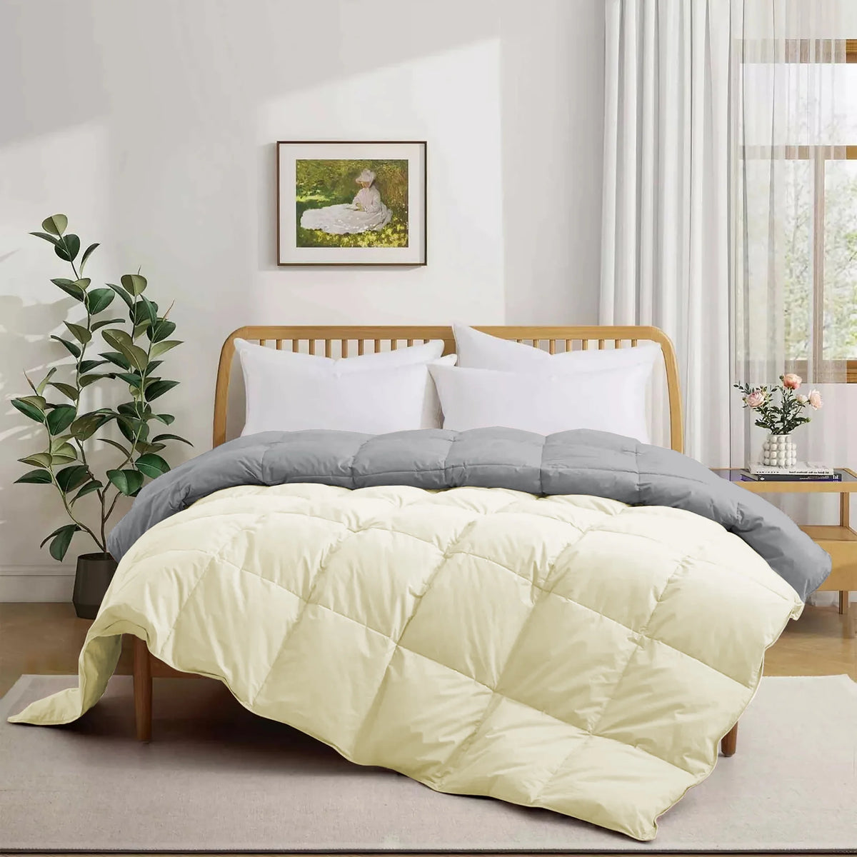 Bedding Comforter Cal King Size, Duvet Insert, Quilted Comforter with Corner Tabs, All Season Lightweight Quilt, Down Alternative Hotel Comforter Cal King Size 96X102 Baby Pink
