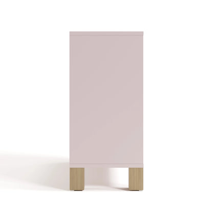 Storkcraft California Cube Organizer Children's Bookcase, Blush with Driftwood
