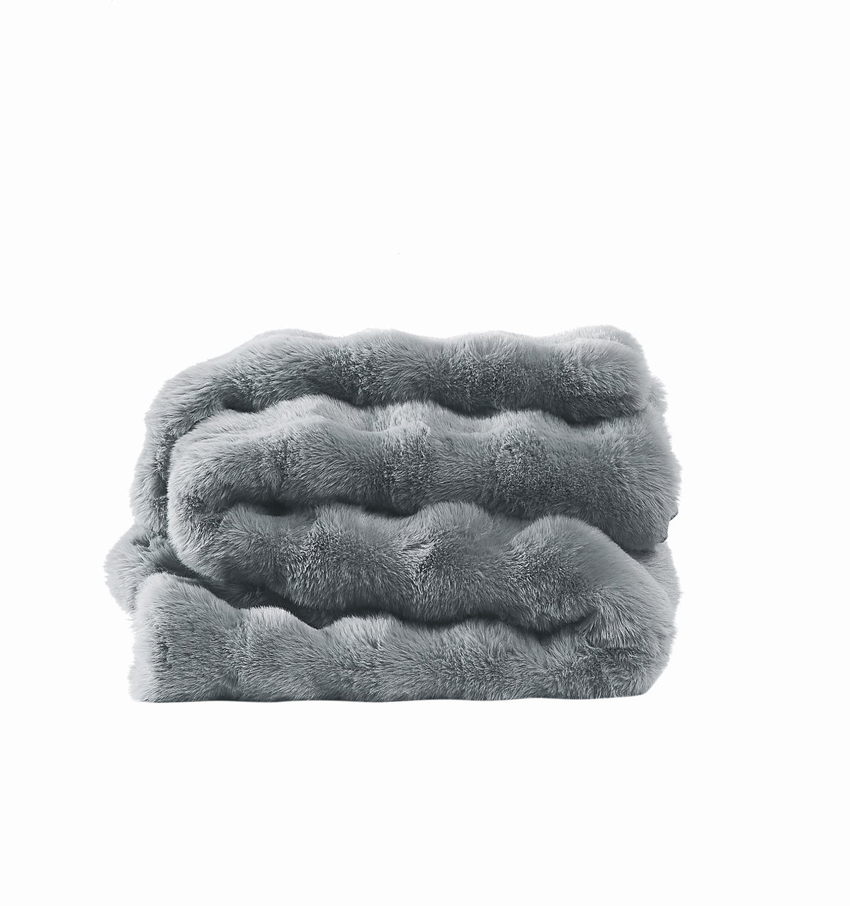 Brooklyn Loom Bubble Faux Fur 100% Microfiber Polyester  Twin XL Blanket in Green, All Season, Adult Size, OEKO-TEX Certified