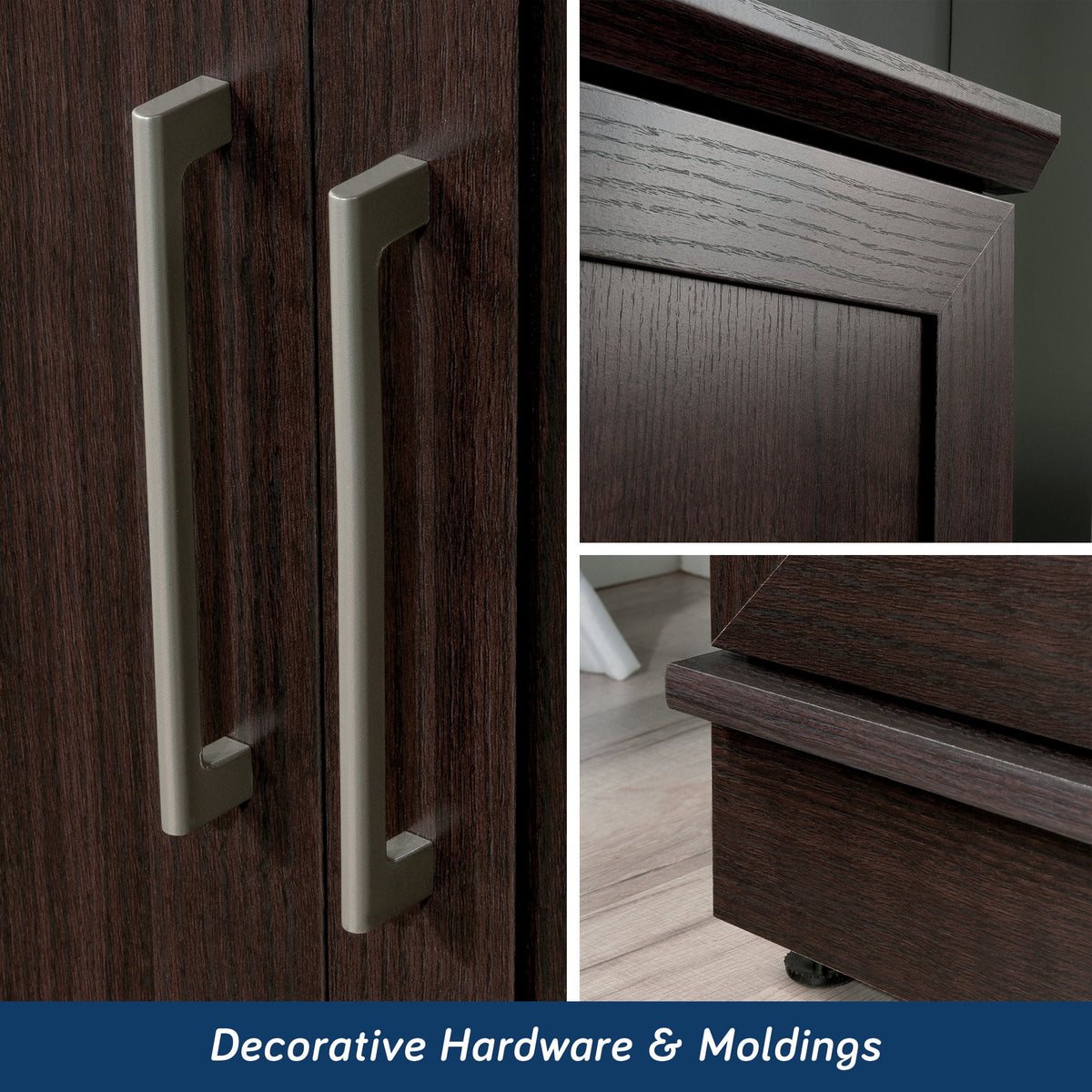 Sauder Homeplus Storage Cabinet, Sienna Oak Finish