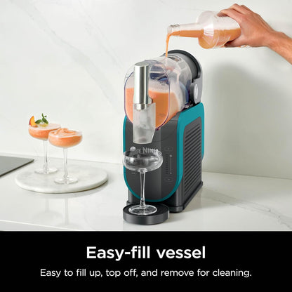Ninja SLUSHi with RapidChill Technology, 88 oz. Frozen Drink & Slushie Machine, 5 Preset Programs, Margaritas, Frapps More, Premium Accents, Black, FS301