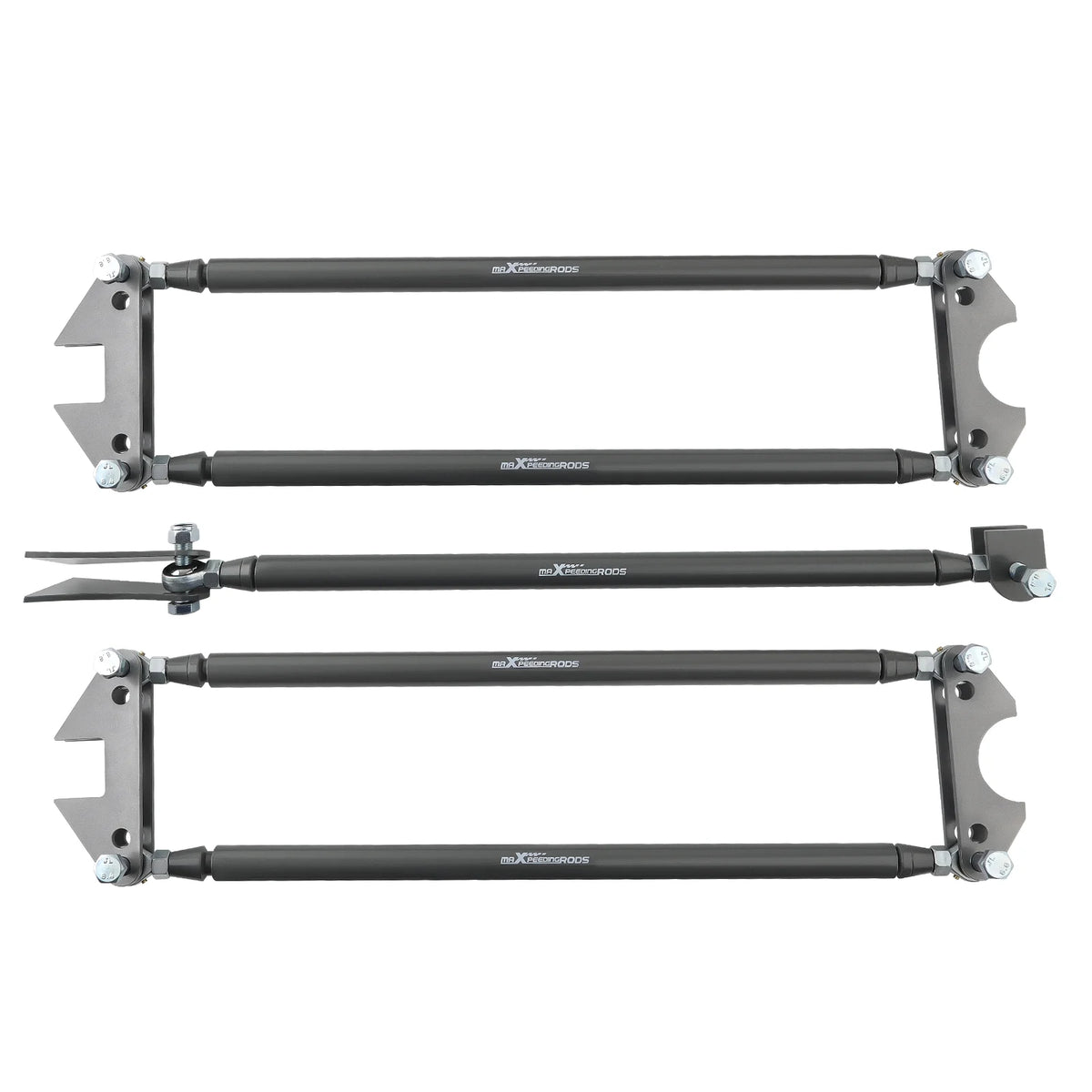 Maxpeedingrods Rear Weld-On Parallel 4 Link Suspension Kit 24" Bars Rod Rat Truck Classic