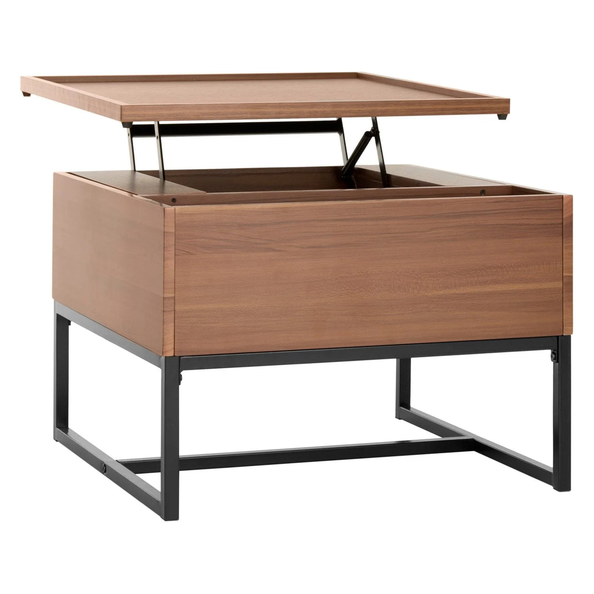 Safavieh Kristie Contemporary Lift-Top Coffee Table, Dark Oak/Black