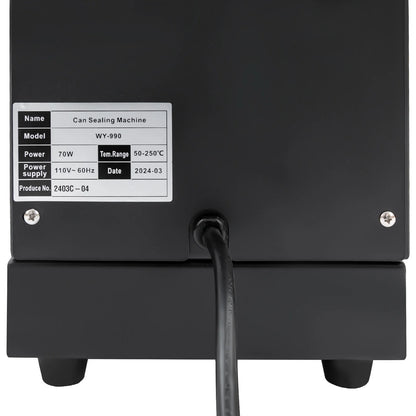 Miumaeov 70W Commercial Electric Can Sealer Machine 5.7cm Automatic Can Sealing Machine