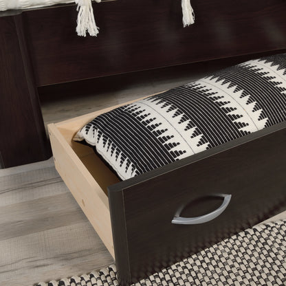 Sauder Beginnings Twin Platform Bed, Soft White Finish
