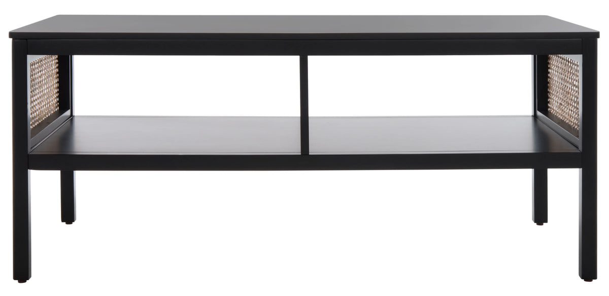 SAFAVIEH Miya Solid 2 Shelf Coffee Table Wood, Natural