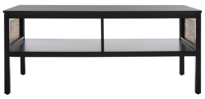 SAFAVIEH Miya Solid 2 Shelf Coffee Table Wood, Natural