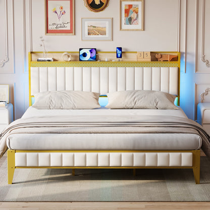 WhizMax Under Bed Storage Platform Bed Frame, Queen