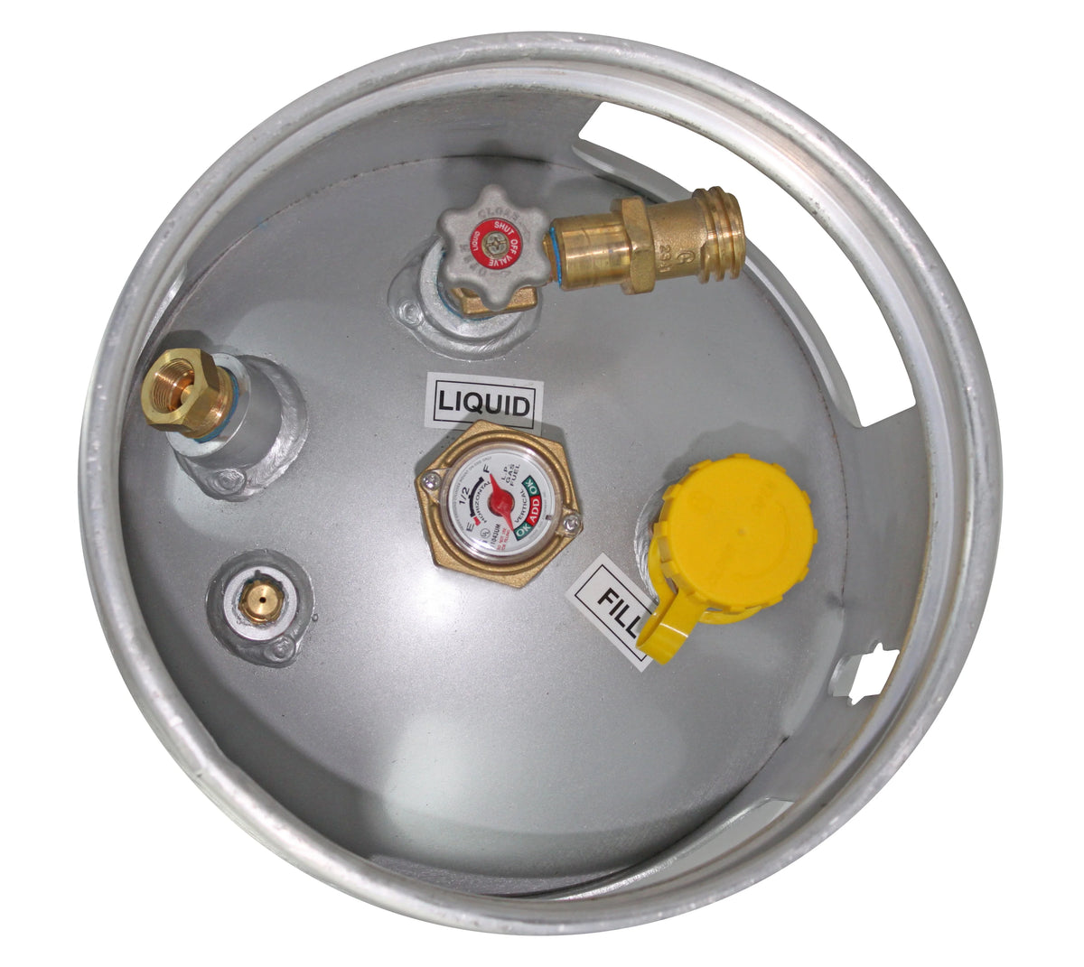 Flame King 43.5LB Aluminum Forklift Propane Tank with Gauge, Corrosion-Resistant, Rust-Free, Lightweight