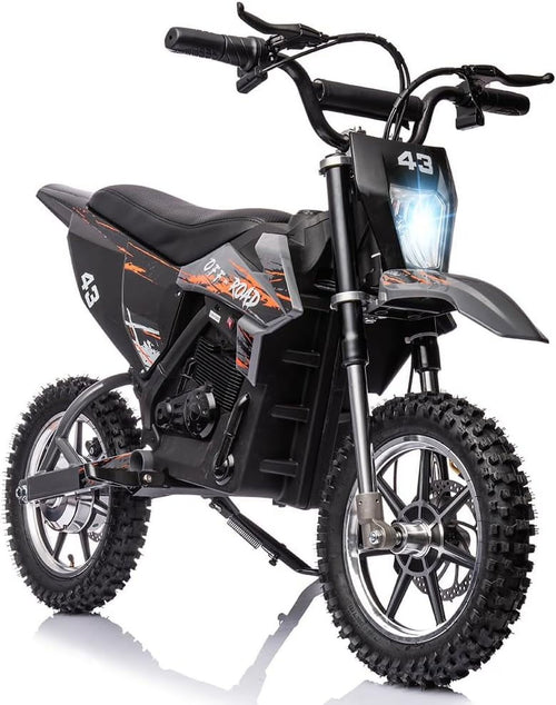 Nasitip Electric 350W Dirt Bike for Kids 8-16 year - Black