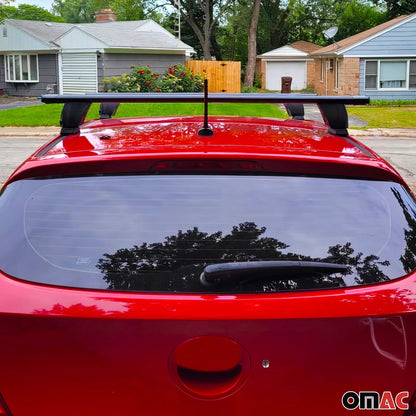OMAC Fix Point Roof Racks Cross Bars for Tesla Model S 2012-2017 Black 2 Pcs Anti-Theft for Travel Kayak Canoe Surf Ski Snowboard Camping