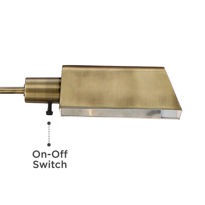 Regency Hill, Jenson Swing Floor Lamp, Brass