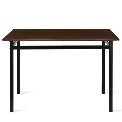 Mainstays 5-Piece Wood & Metal Dining Room Set, Seats 4, Canyon Walnut & Black