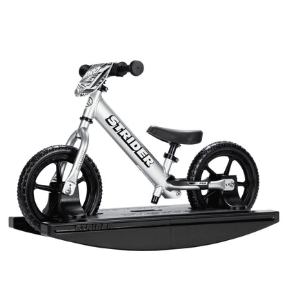 Strider - 12 Pro 2-in-1 Rocking Balance Bike, Ages 6 months to 5 Years - Silver