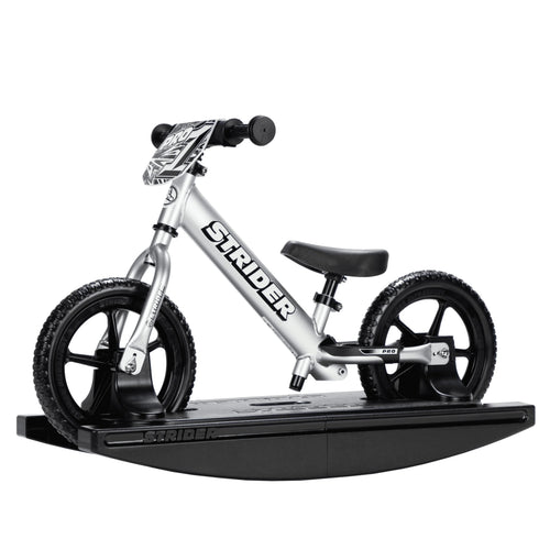 Strider - 12 Pro 2-in-1 Rocking Balance Bike, Ages 6 months to 5 Years - Silver