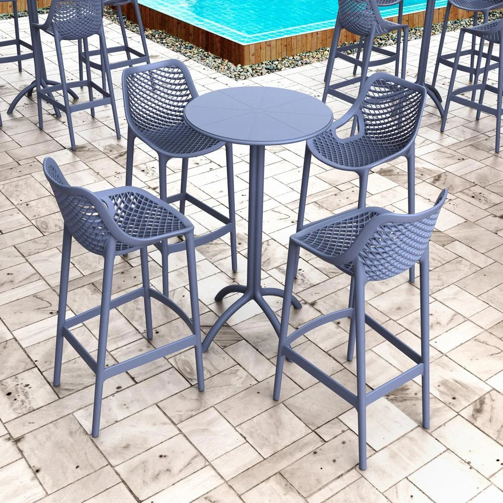 Compamia Air Patio Bar Stool in Black