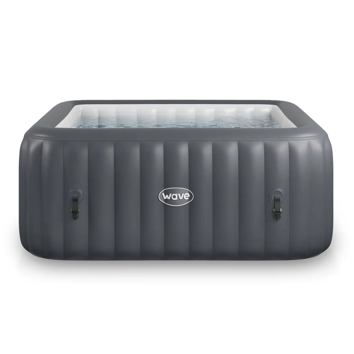 Wave Pacific | 6-Person Inflatable Hot Tub | EnergySave Bundle | Dark Gray
