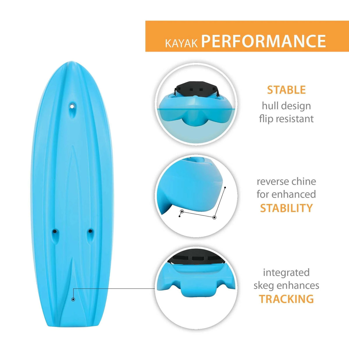 Lifetime Dash 66 Youth Kayak - Glacier Blue - 90787