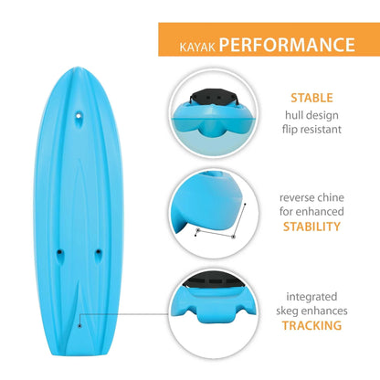 Lifetime Dash 66 Youth Kayak - Glacier Blue - 90787