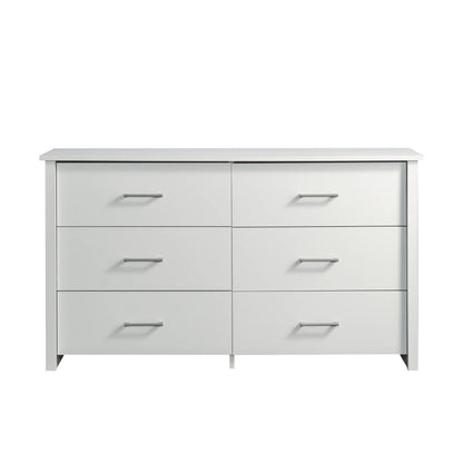 Mainstays Hillside 6-Drawer Dresser, Soft White Finish