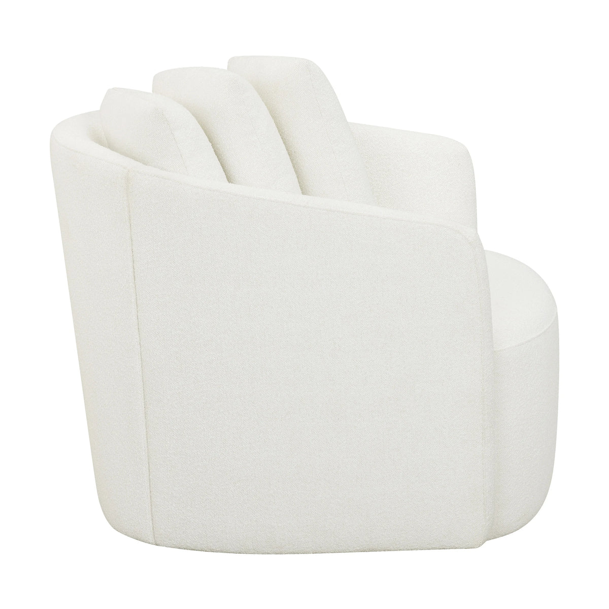 Beautiful Drew Accent Chair by Drew Barrymore, Cream Boucle
