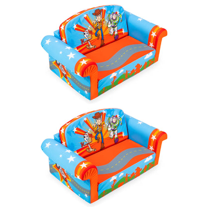 Marshmallow Furniture 2 Pack 2-in-1 Flip Open Foam Sofa Bed, Toy Story 4