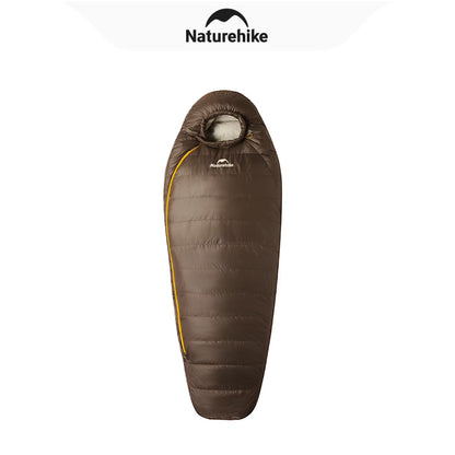 Naturehike, Mummy Sleeping Bag, Pro Outdoor Down Sleeping Bag for Cold Weather,  Water Repellent Sleeping bag with Compression Sack, High Fluffy Duck Down Filling,  For Hiking/Travel/Expedition