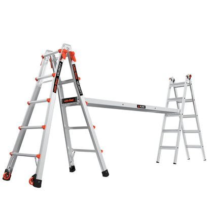 Little Giant Model 22 Aluminum Multi-Use Ladder, Type 1A - 300 lbs. Rated