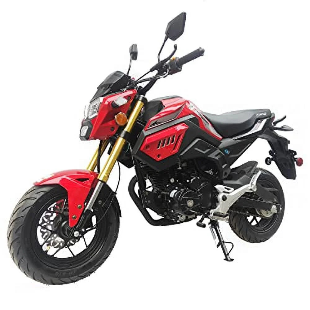 X-Pro Brand New 150cc Gas Motorcycle with 5-Speed Manual Transmission Electric/Kick Start 12" Wheels