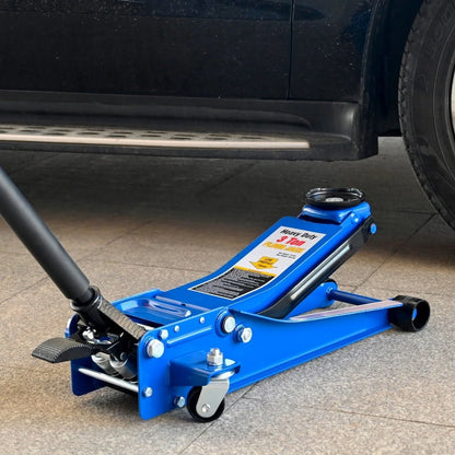 3 Ton Low Profile Floor Jack, Professional Low Profile Hydraulic Jack, Heavy Duty Steel Racing Floor Jack with Dual Piston Quick Lift Pump, 3 Ton (6,600 lb) Capacity, Lift Range 3.1"-20"