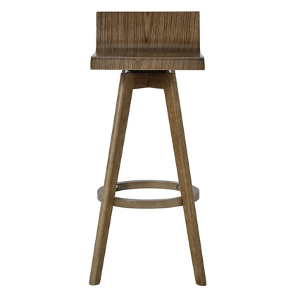Weston Home Aleksi Modern Wood 29-inch Swivel Bar Stool, Set of 2, Natural