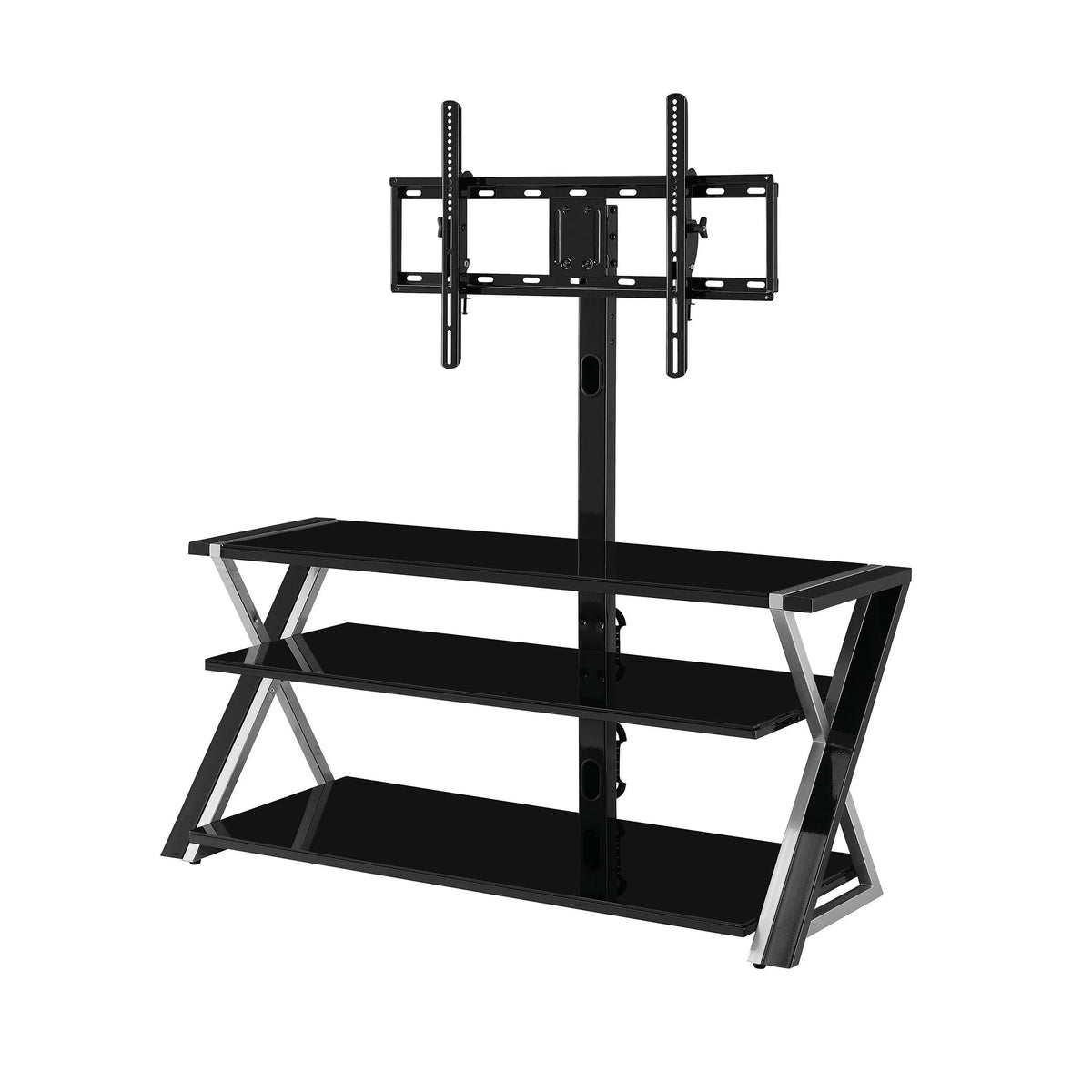 Whalen Xavier 3-in-1 Television Stand for TVs up to 70", Black