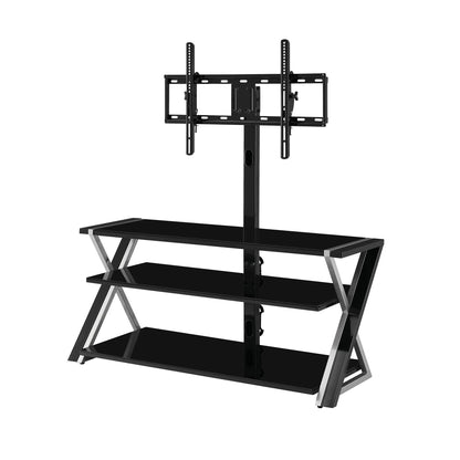 Whalen Xavier 3-in-1 Television Stand for TVs up to 70", Black