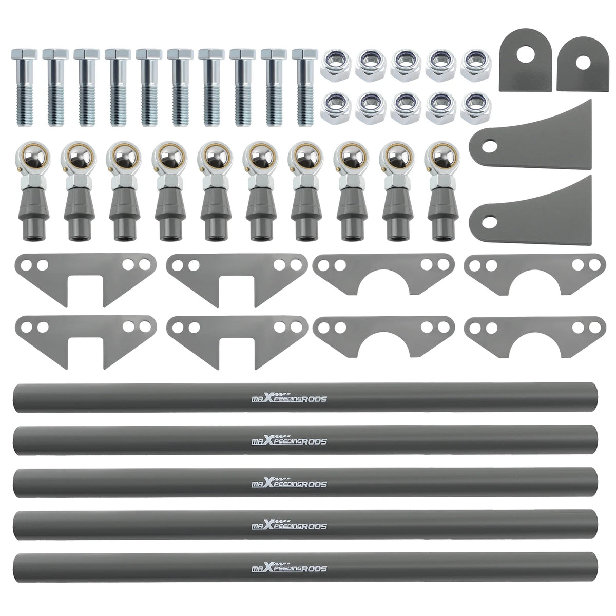 Maxpeedingrods Rear Weld-On Parallel 4 Link Suspension Kit 24" Bars Rod Rat Truck Classic