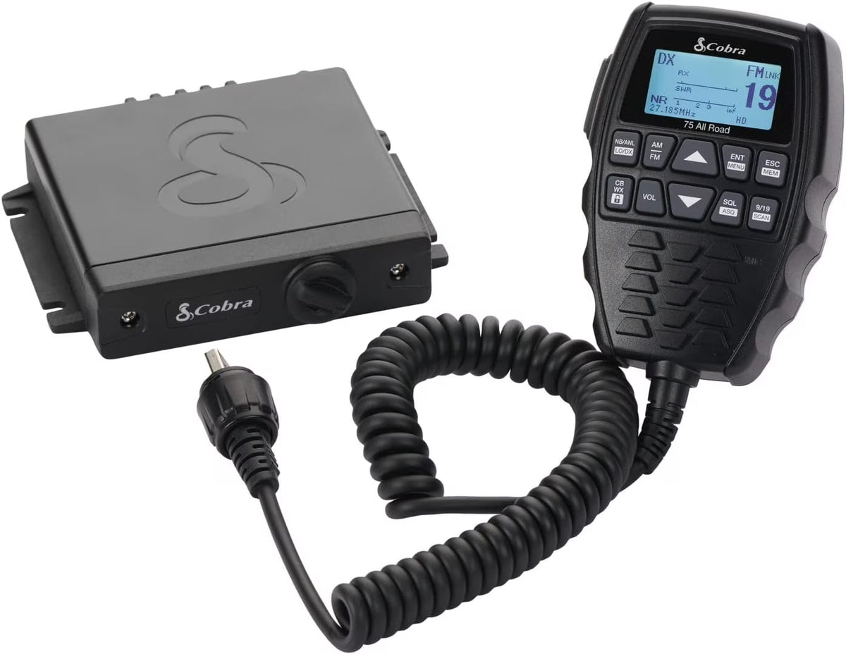 Cobra 75 All Road Wireless CB Radio - Bluetooth, AM/FM, Noise Cancellation, Waterproof IP66