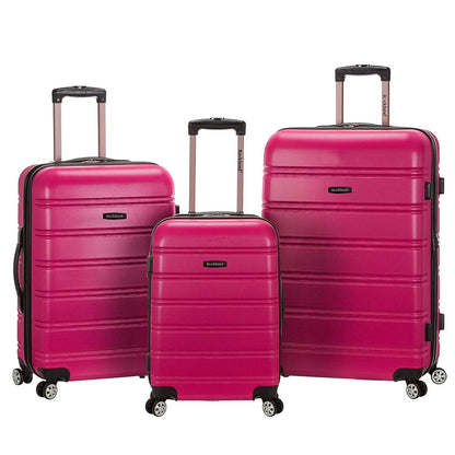 Rockland Luggage Melbourne 3 Piece Hardside Luggage Set, F160